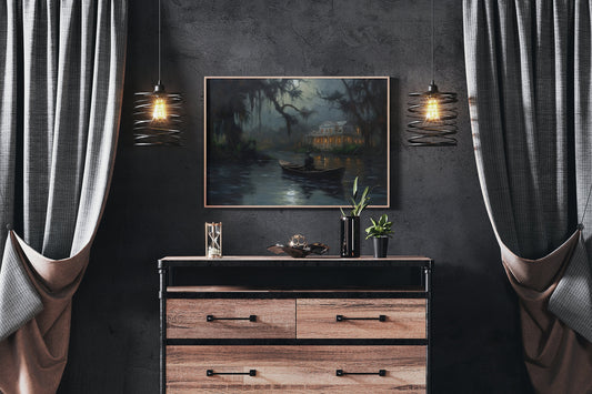 The Haunted Swamps of Louisiana - Scenic Print - Instant Art - Printable Wall Decor - INSTANT DIGITAL DOWNLOAD