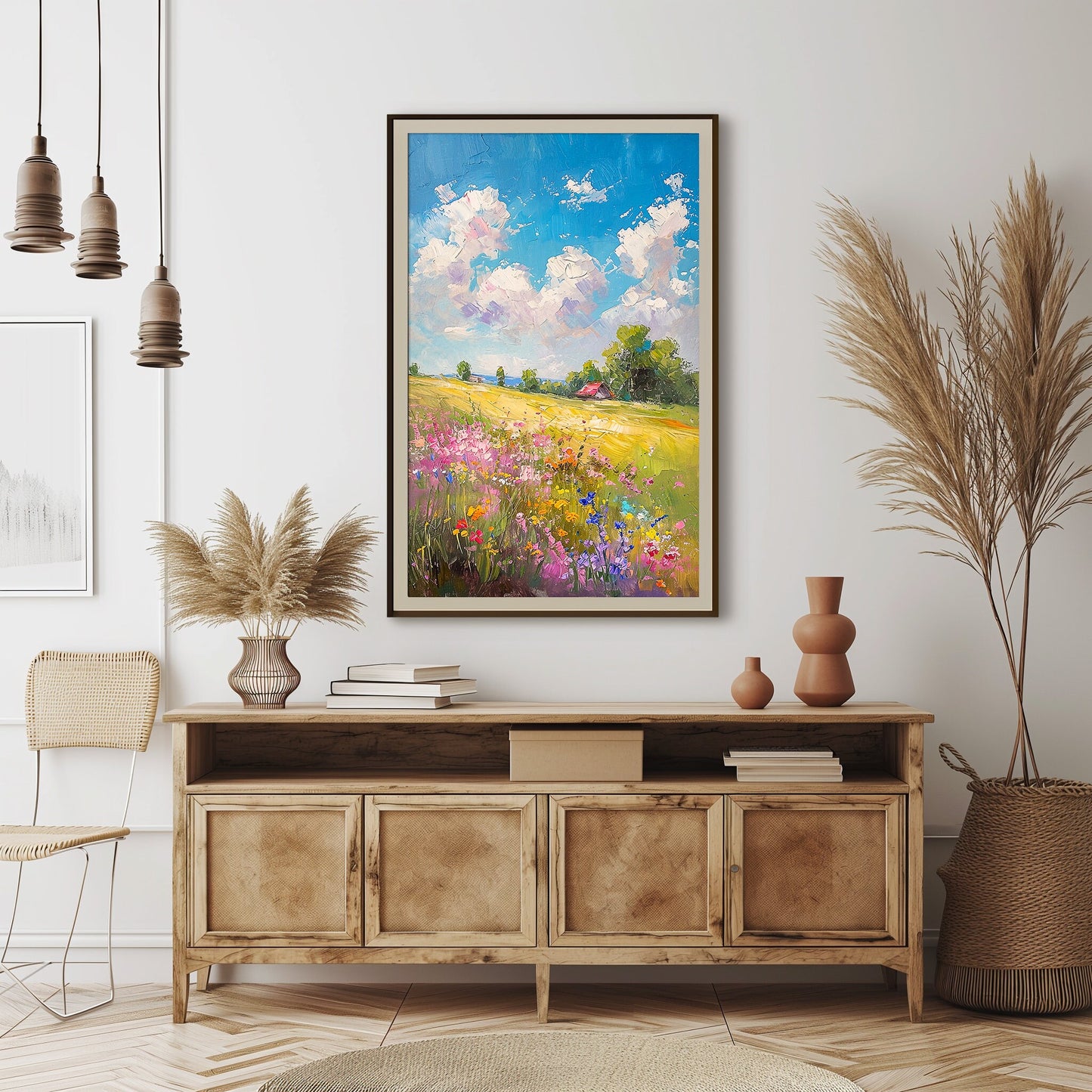 Spring Field of Wildflowers #08  - Scenic Print - Instant Art - Printable Wall Decor - INSTANT DIGITAL DOWNLOAD