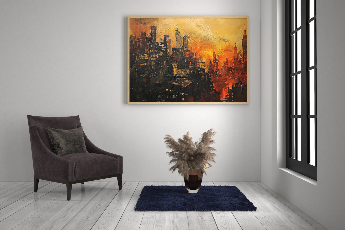 New York Streets Painting #3 - Scenic Print - Wall Decor Painting - Street Art - INSTANT DIGITAL DOWNLOAD