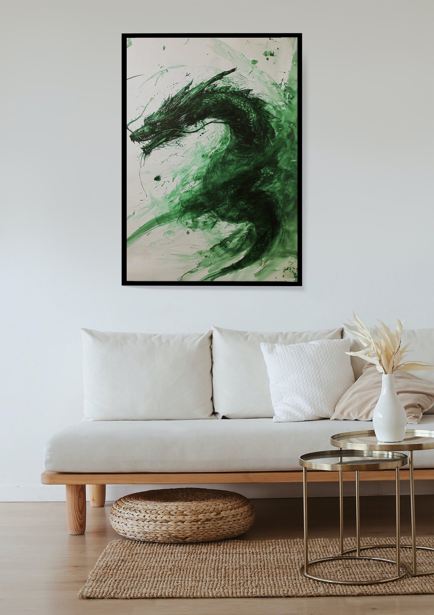 Abstract Dragon Painting - Lunar New Year - 2024 Year of the Dragon - Chinese Lunar Calendar - DIGITAL DOWNLOAD