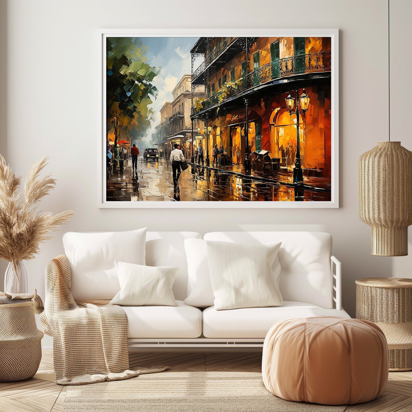 The Haunted French Quarter Art #2 - Scenic Print - Wall Decor Painting - Street Art - INSTANT DIGITAL DOWNLOAD -