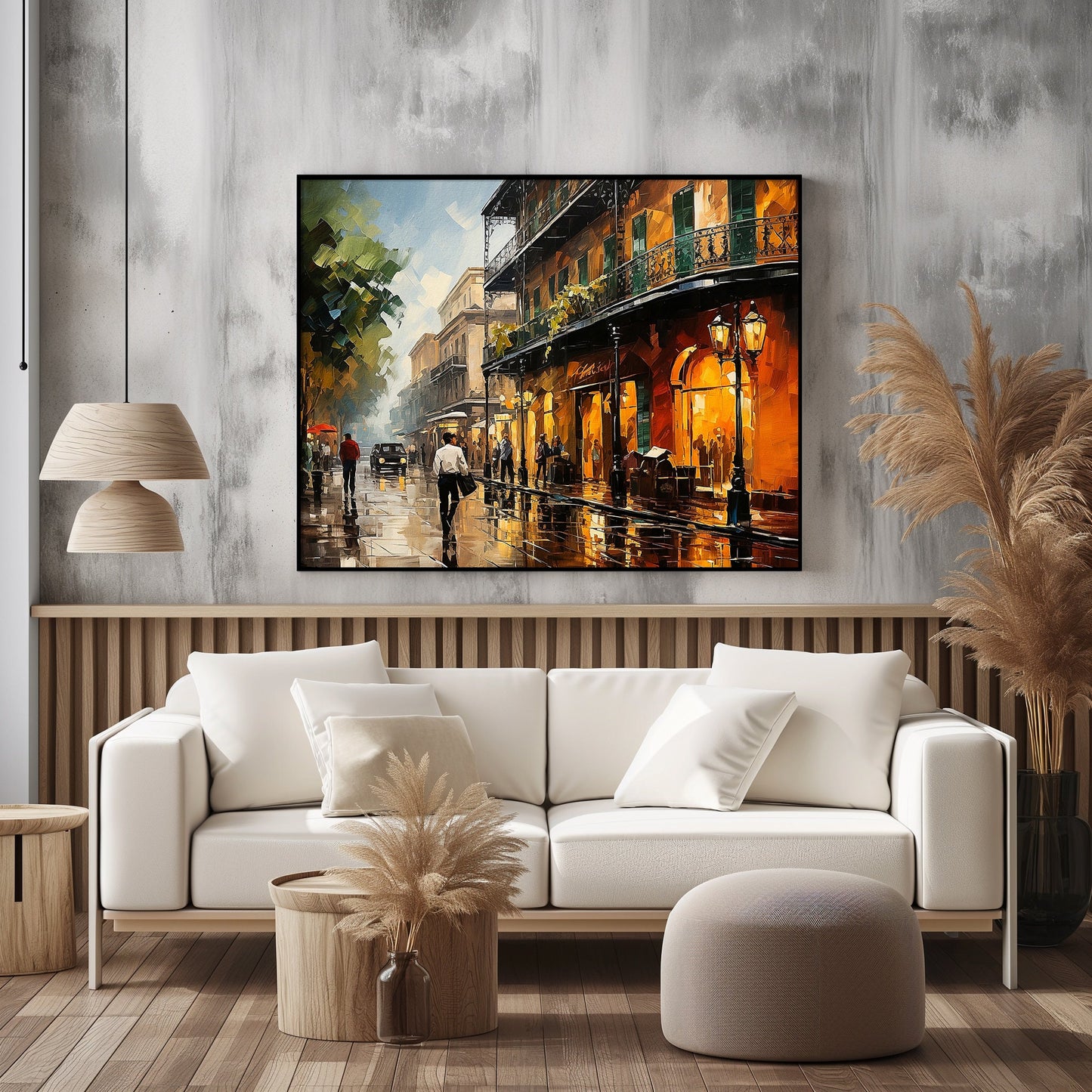 The Haunted French Quarter Art #2 - Scenic Print - Wall Decor Painting - Street Art - INSTANT DIGITAL DOWNLOAD -