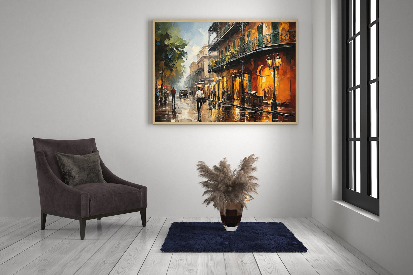 The Haunted French Quarter Art #2 - Scenic Print - Wall Decor Painting - Street Art - INSTANT DIGITAL DOWNLOAD -