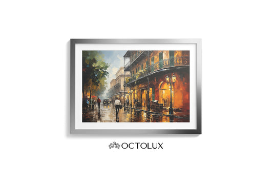 The Haunted French Quarter Art #2 - Scenic Print - Wall Decor Painting - Street Art - INSTANT DIGITAL DOWNLOAD -