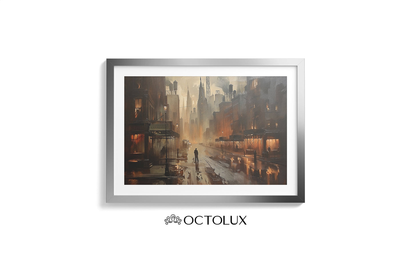 New York Streets Painting #1 - Scenic Print - Wall Decor Painting - Street Art - INSTANT DIGITAL DOWNLOAD