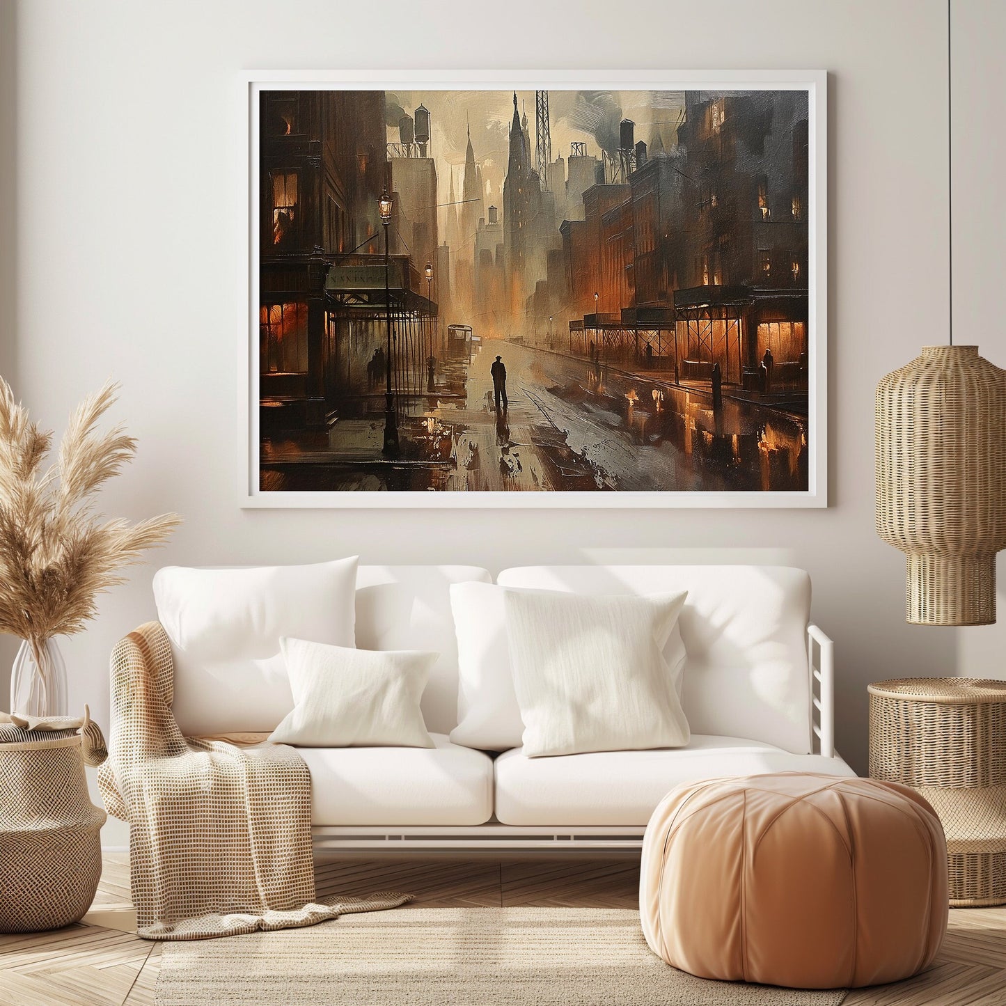 New York Streets Painting #1 - Scenic Print - Wall Decor Painting - Street Art - INSTANT DIGITAL DOWNLOAD