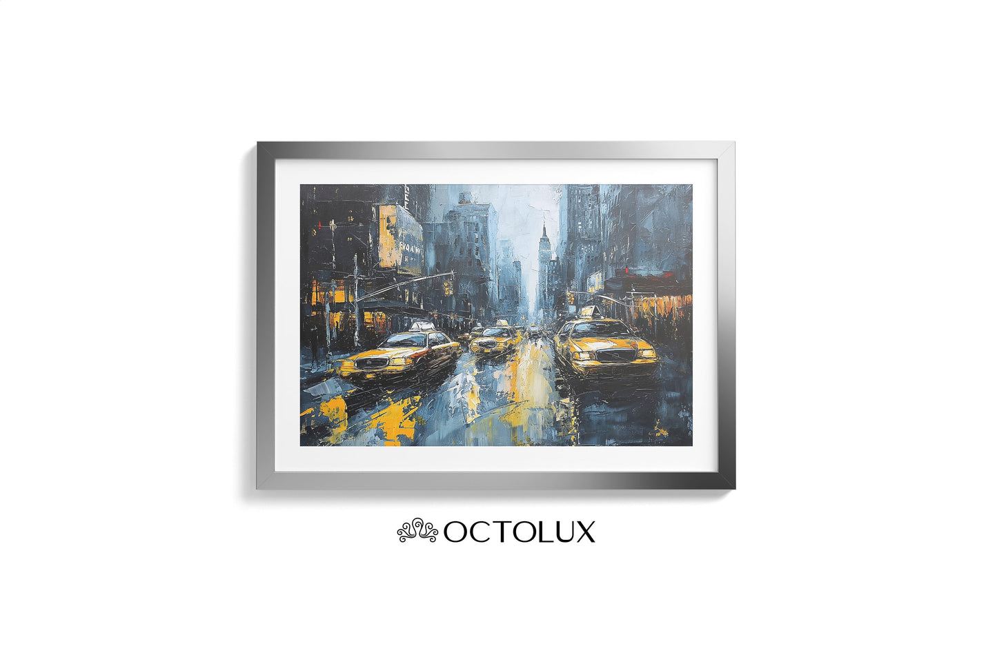 New York Streets Painting #2 - Scenic Print - Wall Decor Painting - Street Art - INSTANT DIGITAL DOWNLOAD