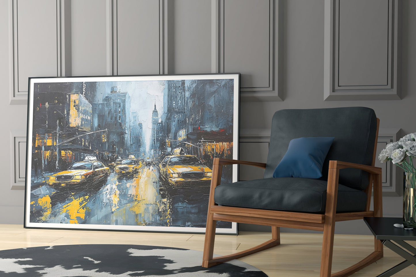 New York Streets Painting #2 - Scenic Print - Wall Decor Painting - Street Art - INSTANT DIGITAL DOWNLOAD