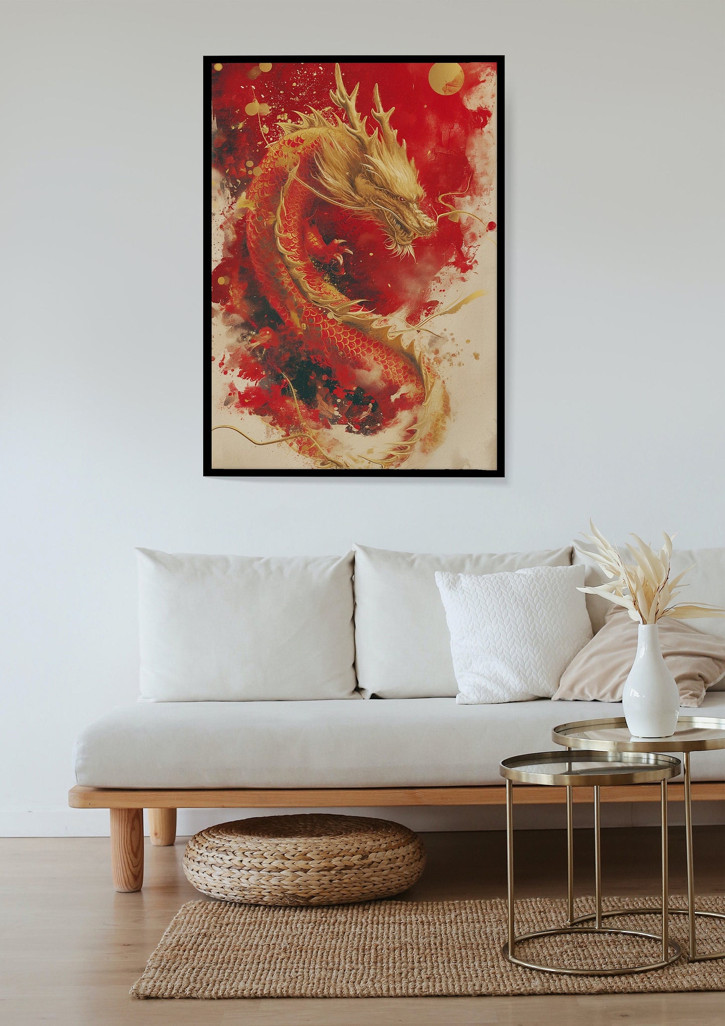 Abstract Dragon Painting #2 - Lunar New Year - 2024 Year of the Dragon - Chinese Lunar Calendar - DIGITAL DOWNLOAD